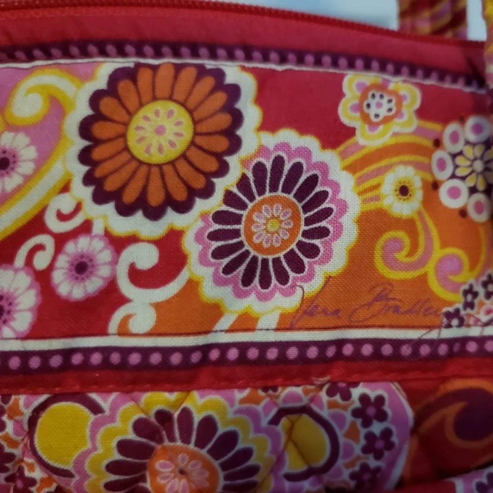 Vera Bradley Red Paisley Quilted Tote